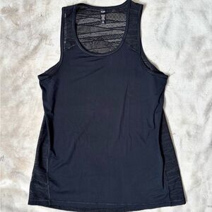 VSX Sport Black Lace-Back Athletic Tank Top